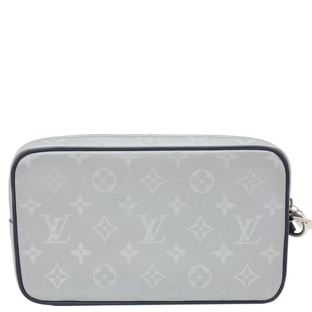 Louis Vuitton  Satellite Alpha Monogram Canvas Clutch Bag Silver - Picture 4 of 14